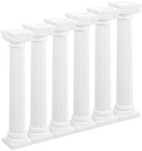UPKOCH 6pezzi Colonna Romana Decorativa Miniature Pilastri Per Decorazione Casa E Eventi Per Matrimonio E Paesaggi Miniatura