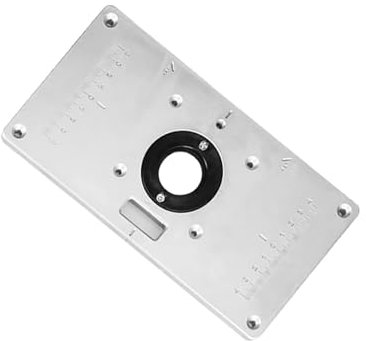 GSCLZ Placa de inserción de Mesa enrutador de Aluminio Multifuncional, for fresadora eléctrica de Madera, máquina cortadora, Bancos de carpintería(235X120MM)
