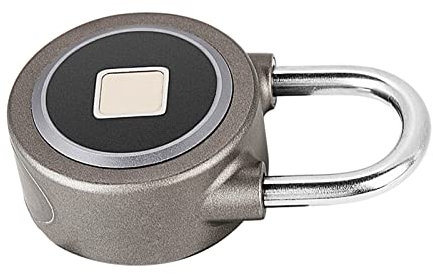 Fingerprint Smart Padlock Keyless Security Lock with and App Control - IP65 Anti-Theft Lock for Door, Backpack, Suitcase, Bike, and Office (Supports 15