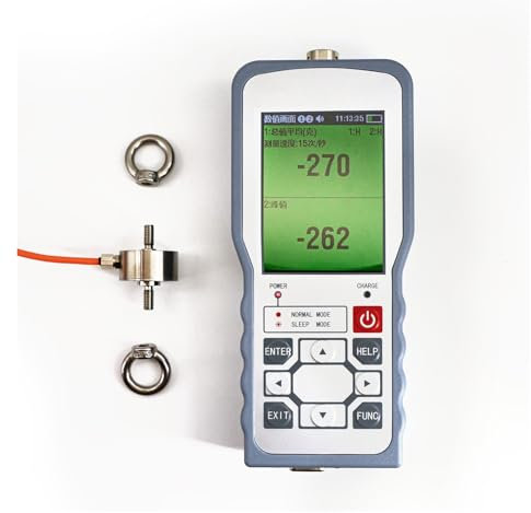 Misuratore di forza digitale, Dinamometro digitale con misuratore di push-pull e sensore di cella di carico esterno, modalità co/traccia, Unità N kg lb Oz(30KG HB9)