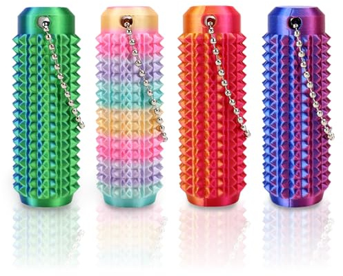 TYBYBB 4 Stücke Little ouchies Pain Fidget Spiky Grippie Stim Keychai ADHD Fidget Toys Erwachsene Anti Stress Spielzeug Sensorik Spielzeug für Stressabbau, Fokus, Angstlinderung
