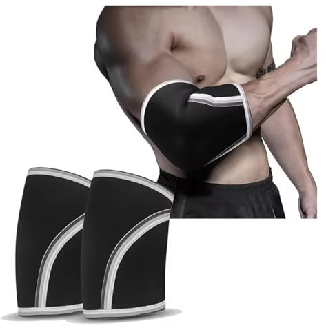 YGMNQAL Ellenbogenbandage 1 Paar Ellenbogen Ärmel Klammer Pad Gewichtheben Schutz Powerlifting Hanteln Arm Klammer Gym Fitness Sicherheit Ellenbogen(M)