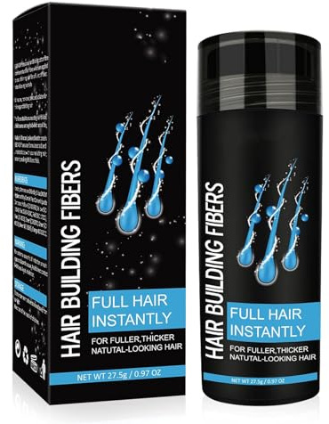 Hair Fibres Dark Brown, Hair Fibre Spray Temporary Cover, Hair Fibers for Men,Instantly Conceals Hair Loss, Hair Fibres for Women, Hair Powder Men for Bald Spots & Thinning Hair