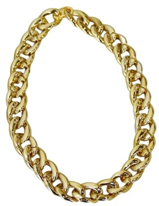 Pffiocix Popular Gold Chain Collar for Pet Cats Dog Photography Props Necklace Pet Jewelry for Birthday Party Photo Decoration Modern Jewelry