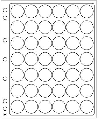 Leuchtturm 308075 Hojas ENCAP, Transparentes para 42 Placas de Cava y chapas de