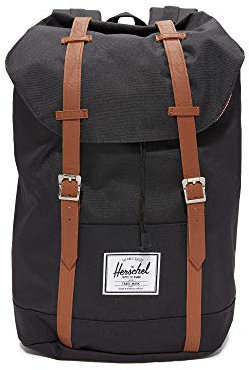 Herschel Retreat Classics Rucksack Unisex, Negro (Black)