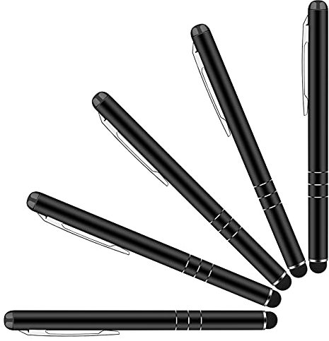 Yizhet 5X Eingabestift Stylus Stift Touch Pen Touchstift Universal Geeignet für Alle Touchscreen-Tablets Computer Smartphones Auto-Navigationssysteme (5Stk. 3-Ring Version)