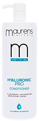 MAURENS - Acondicionador Capilar Hidratante con Ácido Hialurónico y Aceite de Chía - 1000 ml - Tratamiento Hidratante Cabello Seco - Hyaluronic Pro Conditioner.
