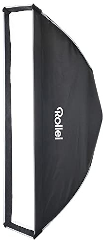 Rollei Klick-Striplight 25 cm x 100cm Softbox mit Grid. Leicht auf zu bauender Klick-Lichtformer ideal für Fashion und Portrait Aufnahmen.
