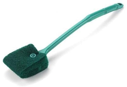 Aquarium Algen Schaber Doppelseitiger Schwamm Pinsel Reiniger Langer Griff Fisch Tank Scrubber für Glasaquarien 15,8 Zoll Aquarium Algen Schaber Schwamm Glas
