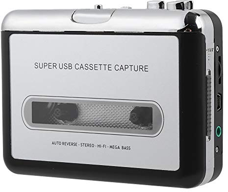 ciciglow Praktischer Kassetten-zu-MP3-Konverter, tragbarer Plug-and-Play-Kassettenrekorder für Geschenke Hören Sie Sich Songs an