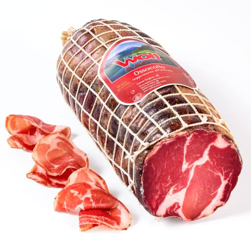 Wolf, Ossocollo, Ganzen, Leicht geräuchert mit Buchenholz, Sorgfältig ausgewähltes Schweinefleisch, Glutenfrei, Vakuumverpackt, 1,95 kg (mind. garantiertes Nettogewicht)