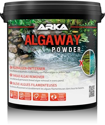 Fadenalgenvernichter Teich 5 kg - Algaway Powder Algenentferner | Algenvernichter, Algenmittel Pulver, gezielt gegen Fadenalgen, für Gartenteich, Koiteich, Schwimmteich, einfache Dosierung