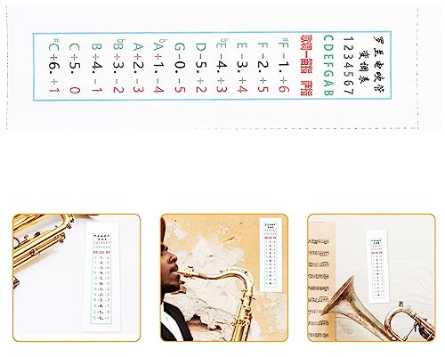 VICASKY Saxophonübungen-tabelle Saxophon-tabelle Saxophon-instrumententabelle Sax-tabelle Sax-tabelle Flötentabelle Altsaxophon-tabelle Altsaxophon-tabelle