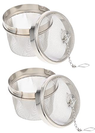 LIFKOME Lot de 2 Paniers Multifonctions Inox 304 Petits, Passoires Fines en Acier Inoxydable, Outils de Nettoyage pour Montres et Bijoux, Accessoires pour Infusions et Filtrage la Cuisine