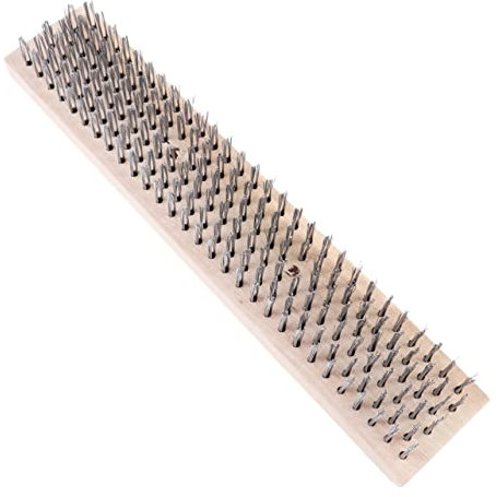 Gatuida Cepillo De Alambre De Acero Para Limpieza De Patios Cepillo Para Desoxidar Para Jardines y Áreas Exteriores