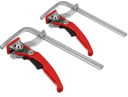 MASUNN Lot de 2 colliers de serrage MFT à cliquet rapide en alliage d'acier pour table MFT et système de rail de guidage du bois
