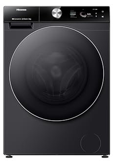 Hisense 7S Series WF7S1247BB 12kg WiFi Connected Washing Machine with 1400 rpm - Black - A Rated