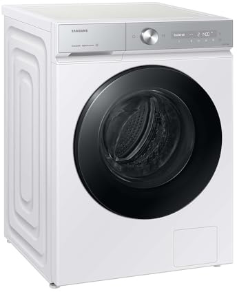 Samsung WW11DB8B95GHU2 Bespoke Waschmaschine, 11 kg, 1.400 U/min, Extra energiesparend, EEK: A (-40%), AI Ecobubble, QuickDrive, AI Wash, SuperSpeed 39 Min, Weiß