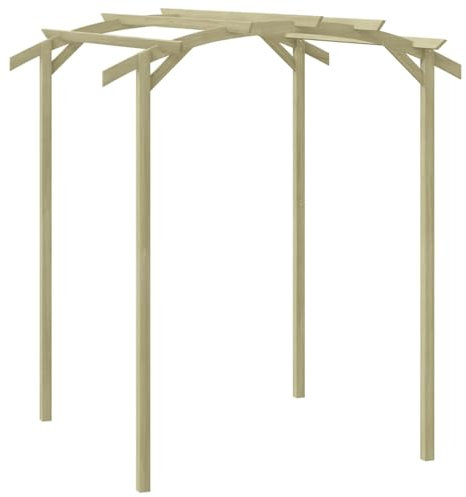 Tidyard Pergola de Jardin 180x197x210 cm Bois de pin imprégné Décoration de Extérieure Terrasse, Pelouses Arche de Jardin pour Plantes Grimpantes, Roses, Légumes