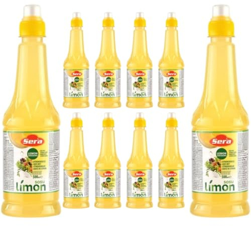 Con Pufai Grocery, Sera Limón Limón Zumo de Frutas Jugo de Limón 250 mililitros x 10 unidades
