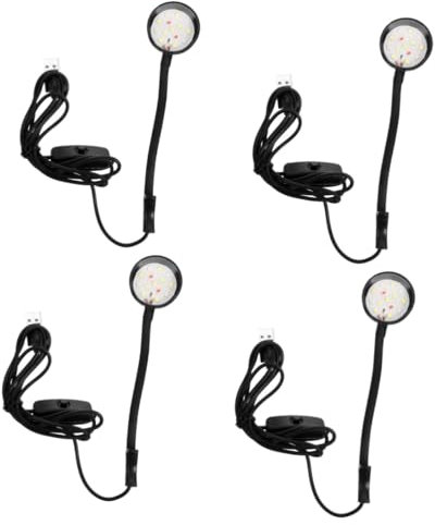 VANZACK 4pièces Lampe Led Aquarium Clip Éclairage Pratique Et Étanche Pour Bac à Poissons Lampe Usb Pour Plantes Aquatiques Et Décorations De Réservoir