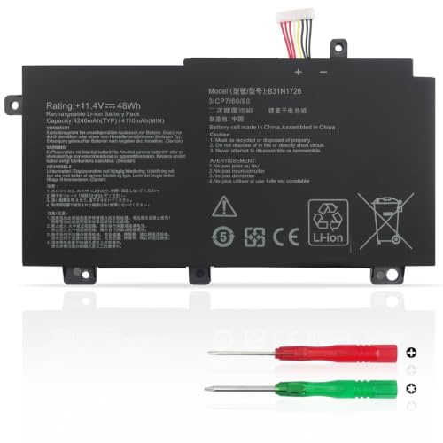 KXRSII B31N1726 Laptop Akku für ASUS TUF FX504 FX504G FX504GD FX504GM FX505 FX505D FX505DT FX505G FX505GE FX505GD FX505GM FX505GT FX505DY FX80 FX80G FX80GM FX86 FX86FM FA506IU FA706IH FA706II
