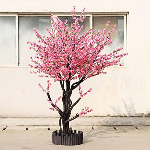 Árbol De Flor De Cerezo, Árbol De Flor Roja De Simulación, Decoración De Flor De Cerezo, Plantas Falsas De Flor De Cerezo Falsas, Árboles Artificiales Para Exteriores Utilizados Para Actividades De