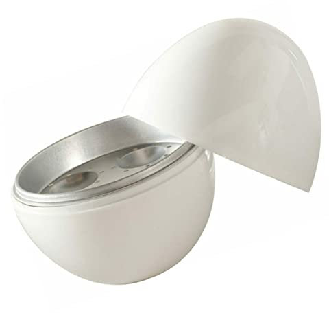 COLLBATH Escalfadores de Huevos Material Pp y Aleación de Aluminio para Microondas Fácil de Almacenar Vaporera de Huevos Adecuado para Preparar Desayuno en Casa
