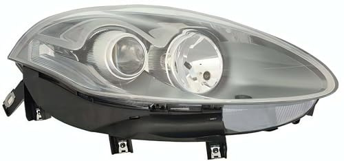 PROPOSTEONLINE Fanale realizzato per Fiat BRAVO 2010> Destro H1 alogeno c/Motore elett. c/indicatore direz. Parabola Grigio scuro 51877883