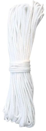 PERSENTU 22 Mtrs Nylon Cord, 2mm White Blind String Line, Nylon String Pull Cord String Curtain Wire Picture Hanging Cord for Blind Shade Picture Hanging Bracelet Making and Crafts