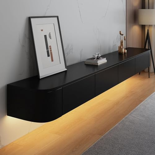 MIMRTIMI TV-Schrank weiß,Lowboard hängend,Schwebender Fernsehschrank,Sideboard Hängeschrank Fernsehtisch für Wohnzimmer, Schlafzimmer, Esszimmer
