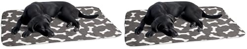 Karlie Flamingo Couverture Polaire pour Chien Gris 100 x 70 cm (Lot de 2)
