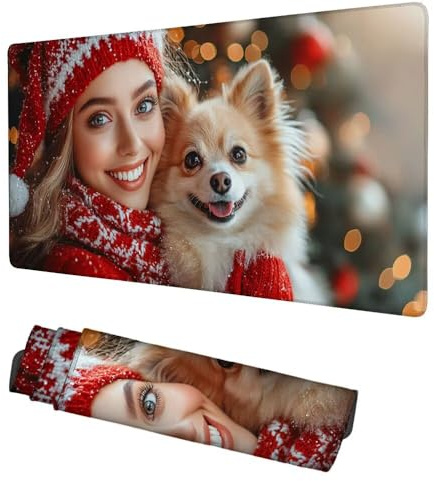 Alfombrilla Ratón Perro Mouse Pad 1200x600x3mm Alfombrilla Gaming Mujer Desk Mat, Protector Escritorio, Accesorios Gaming, Mejora Precisión y Velocidad, para PC Gamer, Portátil, Oficina, f-81