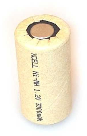 Akku Zelle Xcell Sub-C 1,2V / 3000mAh Pappmantel
