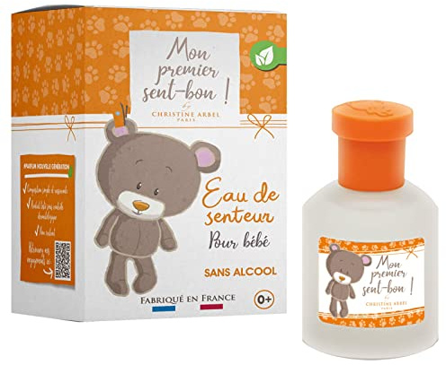 Christine Arbel Mon Premier Sent-Bon Parfum Bébé Fille/Garçon Eau de Senteur sans Alcool, 50 ml Fabriqué en France