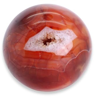 budawi® Einzigartige Karneol Deko Kugel – Natürlicher Edelstein für Harmonie Chakra Sammlung Feng Shui Geschenk Einzelstück