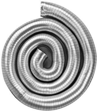 neverest® Semiflex 125mm - Conduit d’Air Semi-Rigide Extensible en Aluminium - Tuyau d'Évacuation Flexible 3m