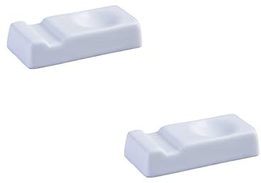 BESTonZON 2 stücke Mehrzweck Geschirr Lagerregal Keramik Stäbchen Rest Abendessen Löffel Ständer Messer Halter (Weiß)