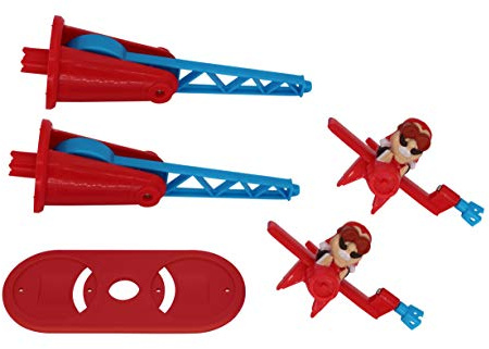 Drunken Louie Doppeldecker für Looping Louie Spielarm mit 2 Flugzeugen Tuning Edition 2020 (Adapterplatte + 2X Flieger, Rot)