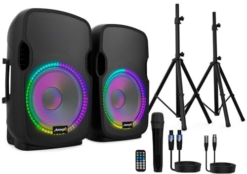 Audibax Party 212 Led Set 2 Altavoces 12