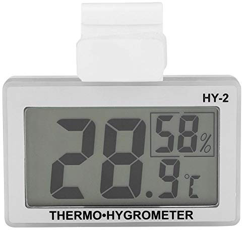 HERCHR Fridge Thermometer Digital Refrigerator Thermometer with Easy to Read LCD Display,Refrigerator Thermometer,Waterproof Fridge Freezer Thermometer for Indoor Room Thermometer Backlit Display