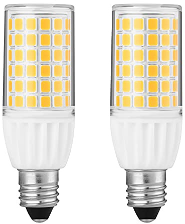 2-Pack T4 JD 5W E11 LED Bulbs Dimmable,/No Flicker CRI 85+, UL Certification / Mini-Candelabra Base Light Bulb/ for Ceiling Fans, Chandeliers,Pendants, Table Lamps, Cabinet Lighting (Daylight White)