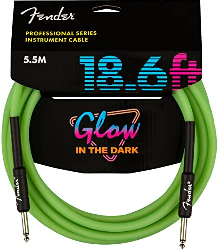 Fender Glow in the Dark Cable Instrument Cable 5.5 m Green