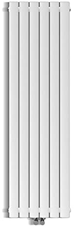 SONNI Radiatore Parete 160cm 744W Bianco Verticale Singolo Strato | Radiatore / Termosifone A Parete Con Attacchi Centrali G 1/2, Per Bagno, Soggiorno E Riscaldamento Domestico