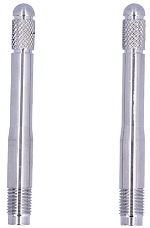 2 piezas pasadores de alineación de pernos de rueda, guía de montaje de ruedas M14 X 1,5 rosca herramienta de acero inoxidable accesorio de rueda de coche