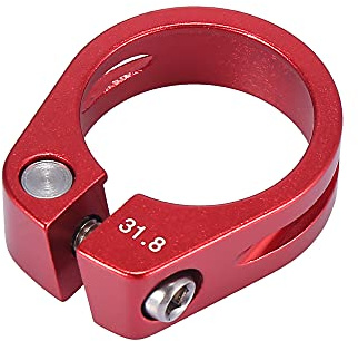 X AUTOHAUX Sattelstützen-Adapter, Aluminiumlegierung, 31,8 mm, Rot