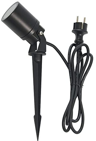VBLED®Werios Gartenstrahler Gartenspot schwarz inkl. 1.6 Meter Kabel und Stecker IP65 GU10 Fassung ohne Leuchtmittel