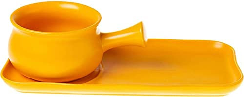 Ciotola for cereali, scodella for zuppa, scodella for il tè, ciotole for zuppa di cipolla francese con manico for colazione, set di ciotole e piatti for colazione in ceramica for colazione con sandwic