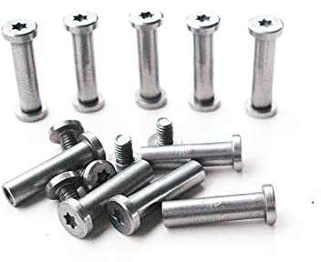 KNIFIUS Taschenmesser Pivot Pins, Faltmesser Corby Bolzen, EDC Messerhersteller Schraubbefestiger Nieten, DIY Messergriff Studs, Pack von 10